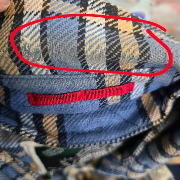 Superdry Flannel Button Up Shirt Men Large Plaid Collared Heavyweight Pockets - Picture 13 of 16